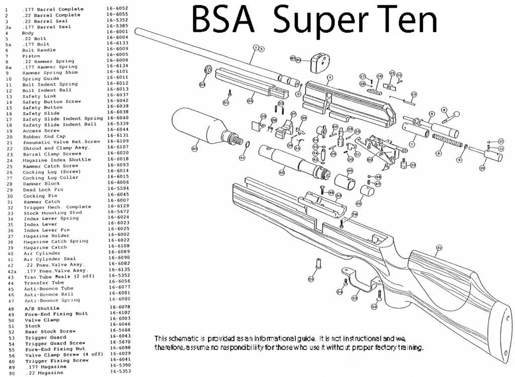 bolt action rifle parts diagram