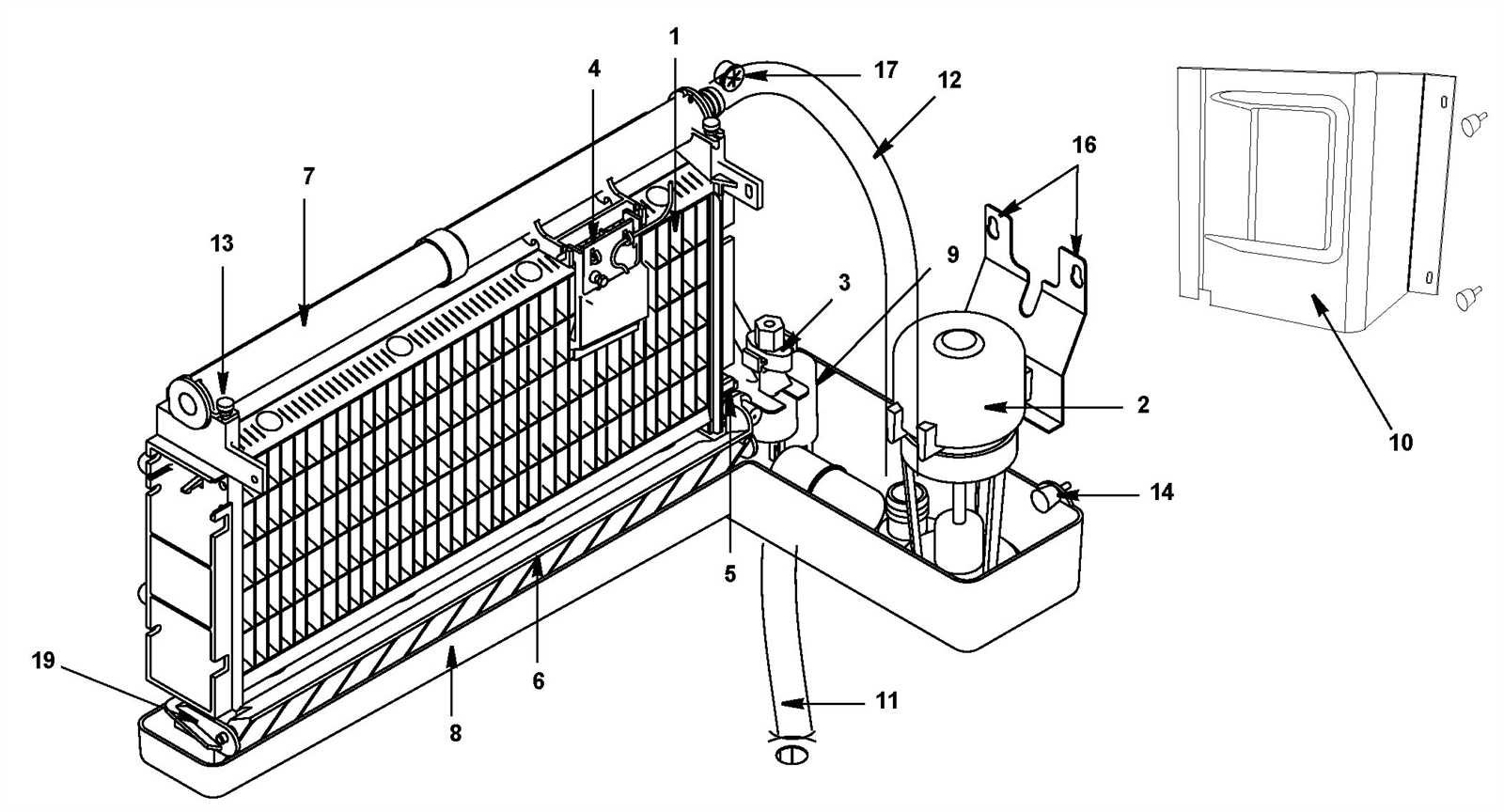 koolaire ice machine parts diagram