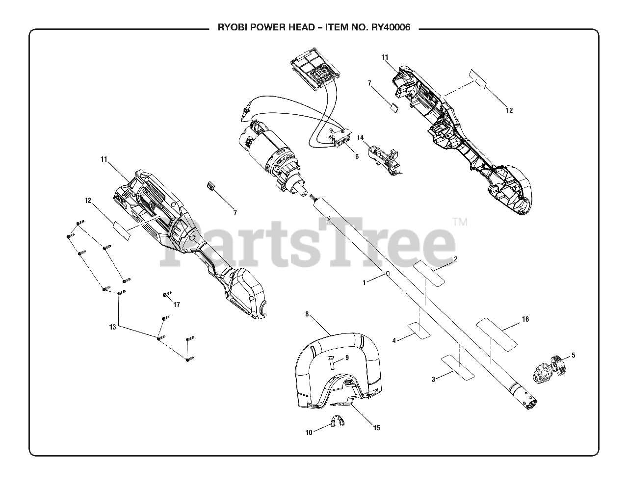 ryobi 40v trimmer parts diagram