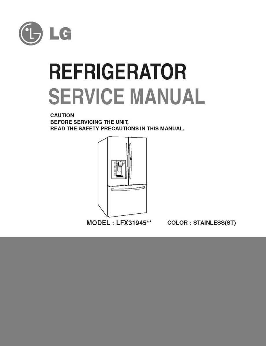 lg lfx31945st parts diagram