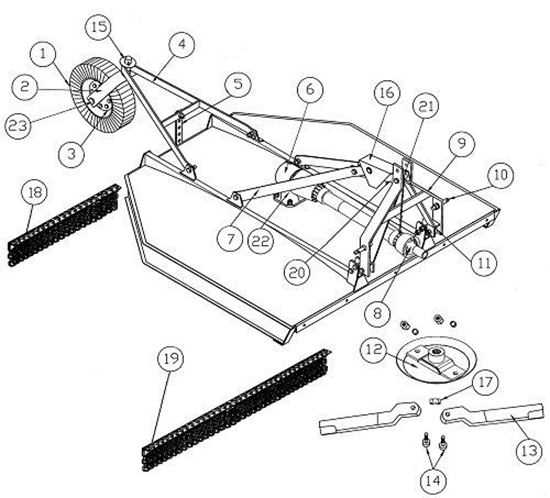 king kutter tiller gearbox parts diagram