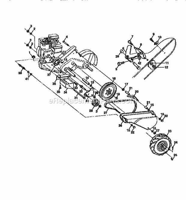 craftsman tiller model 917 parts diagram