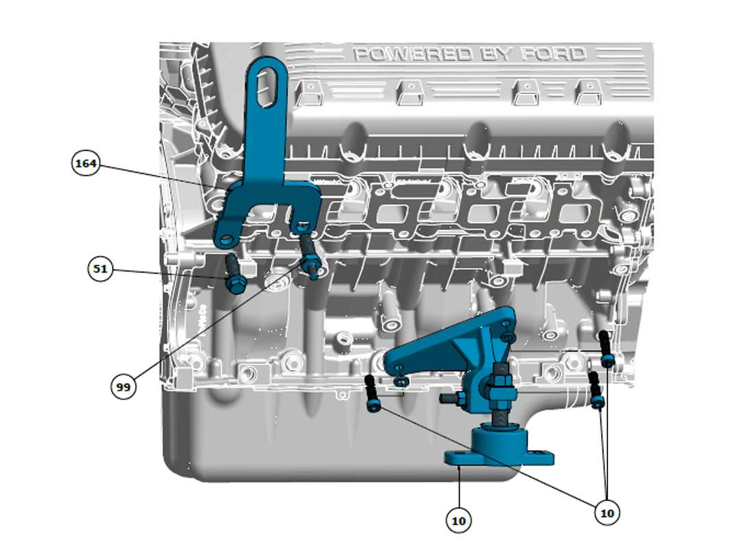 ford 460 engine parts diagram