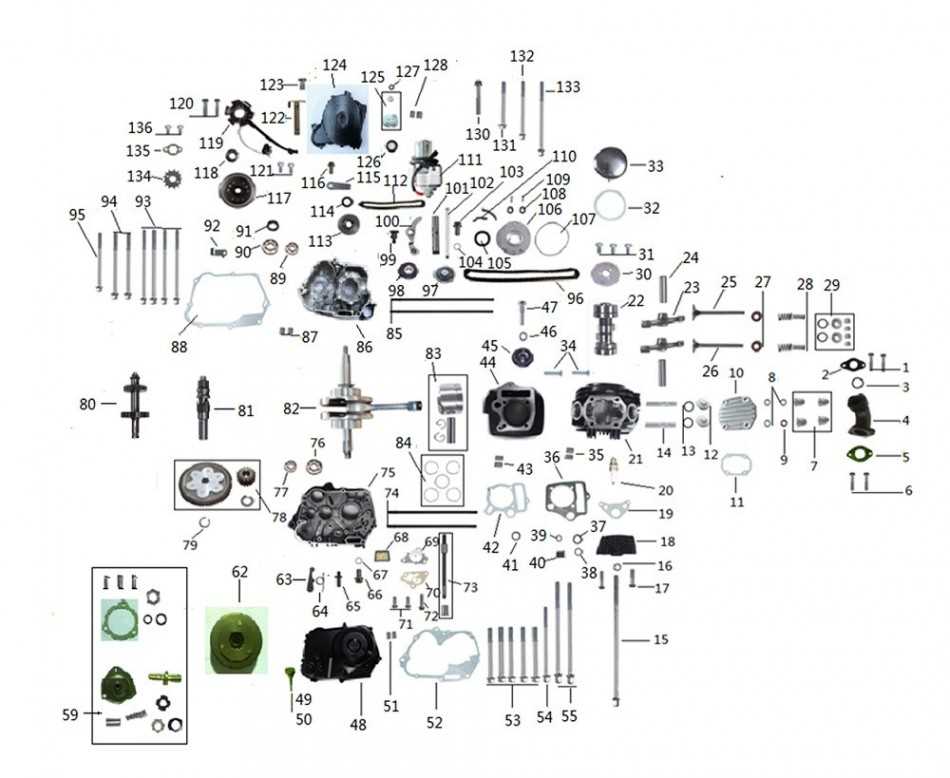 taotao 110cc atv parts diagram