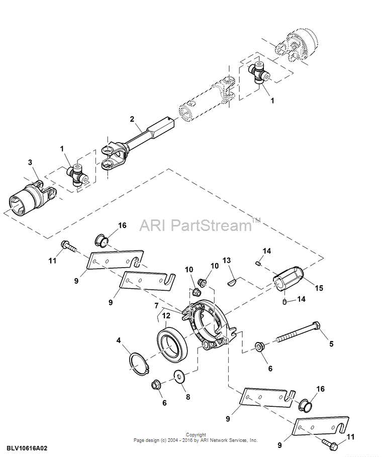 john deere 60d mower deck parts diagram