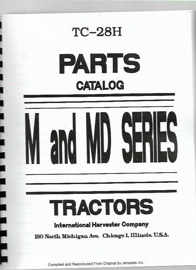 farmall m parts diagram