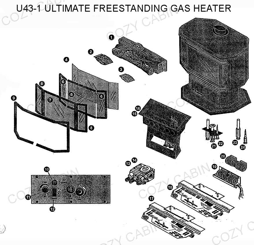 gas stove parts diagram