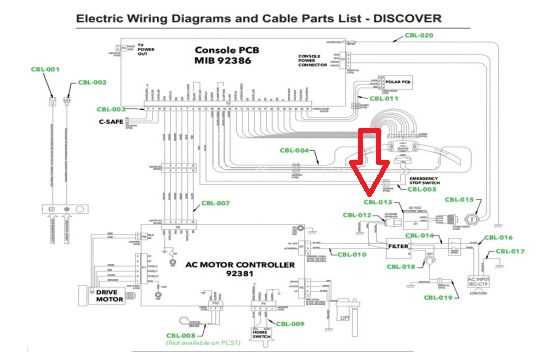 treadmill parts diagram