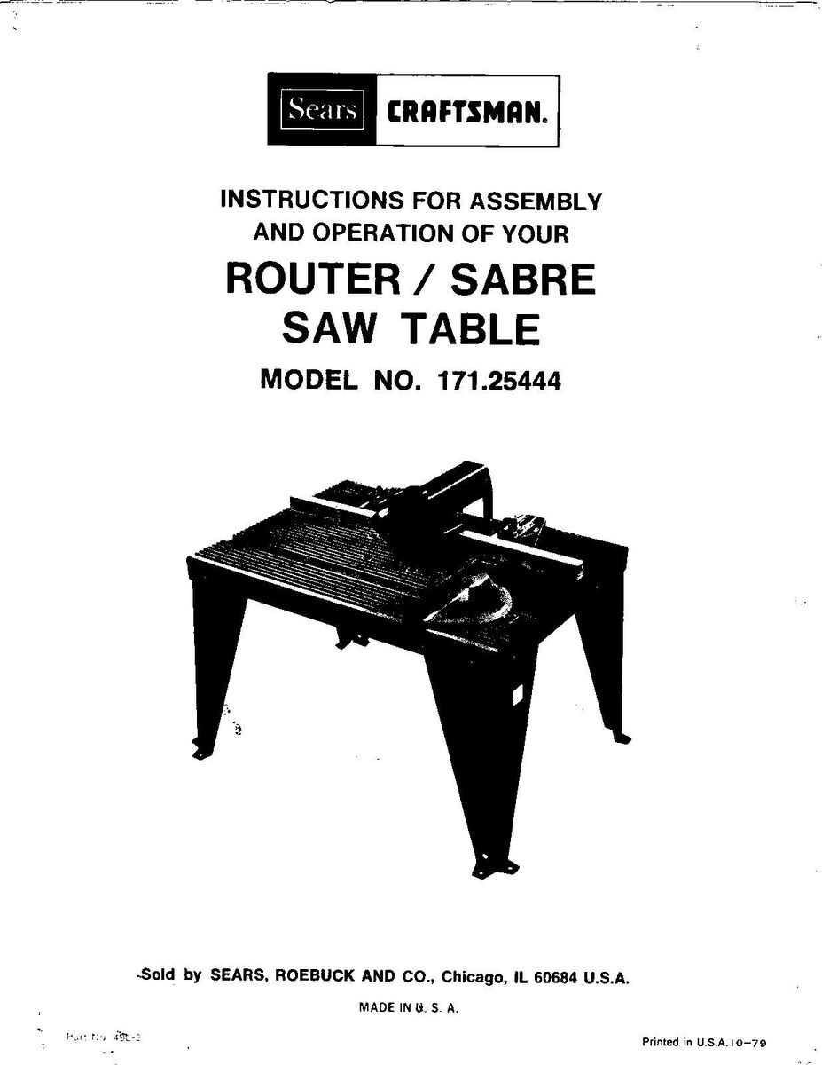 craftsman router parts diagram