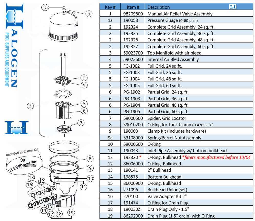 pentair fns plus 60 parts diagram