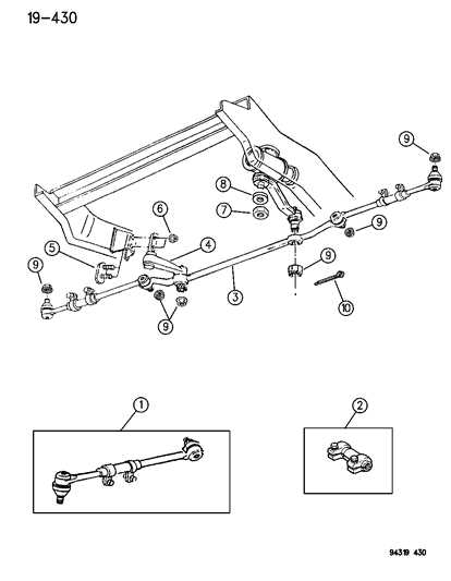 dodge ram steering parts diagram