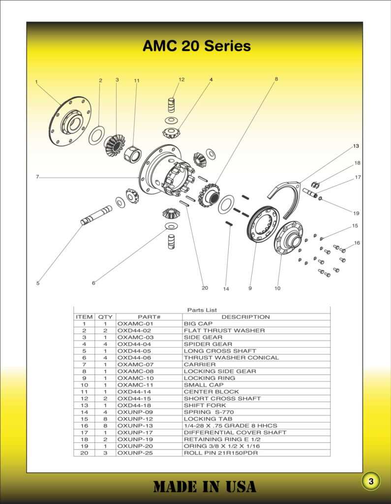 dana 30 parts diagram