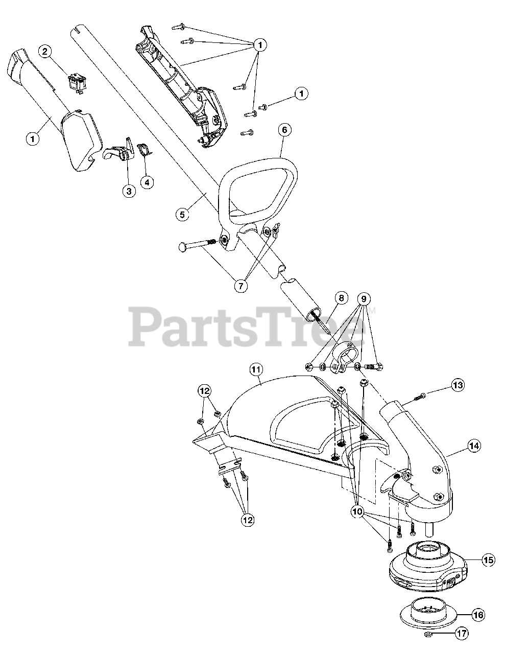 troy bilt pony steering parts diagram