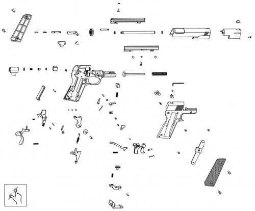 m1911 parts diagram