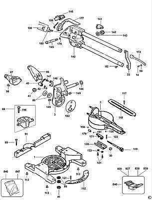 dewalt chop saw parts diagram