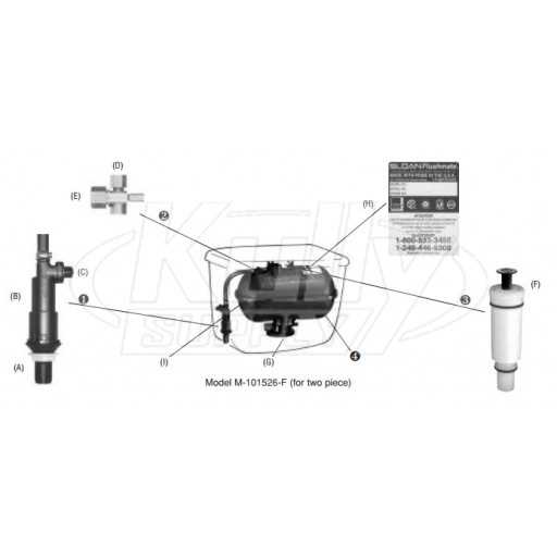 sloan parts diagram