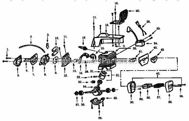 poulan pro 42cc chainsaw parts diagram