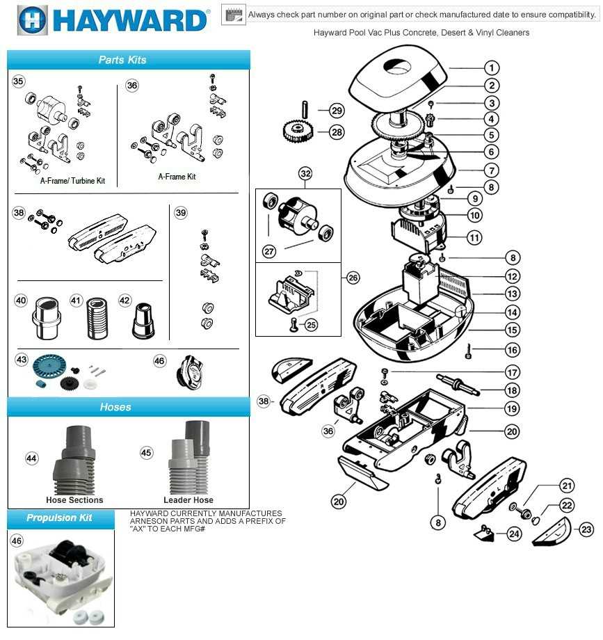 hayward navigator parts diagram