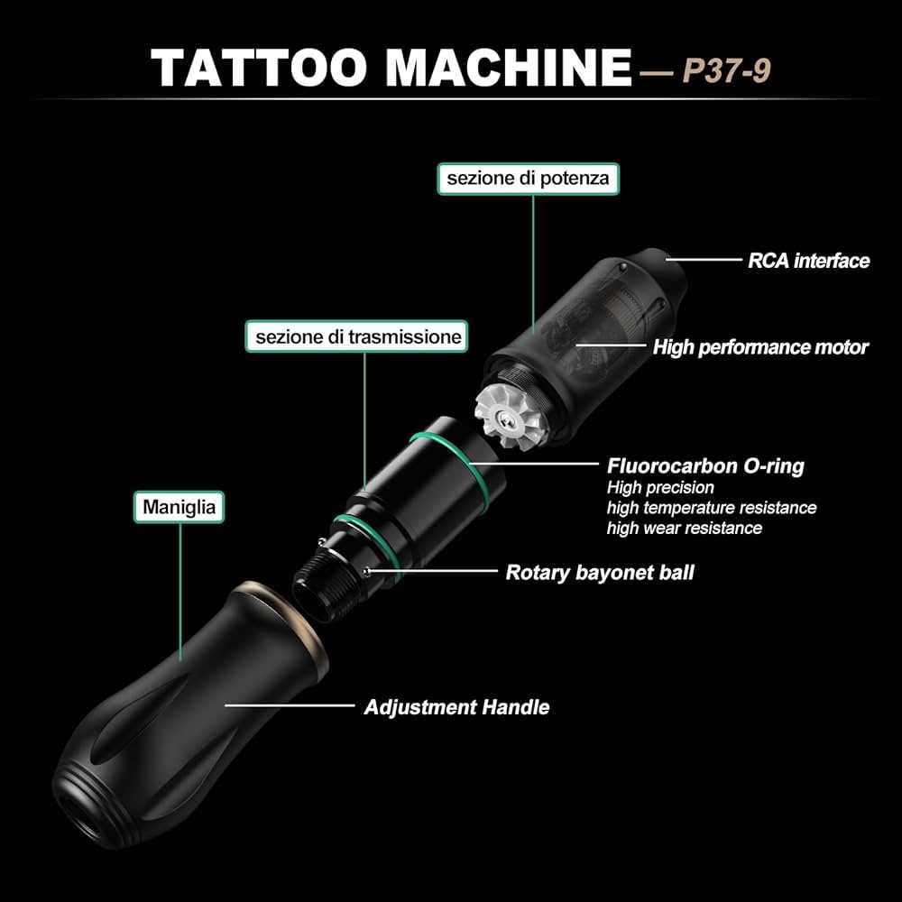 rotary tattoo machine parts diagram