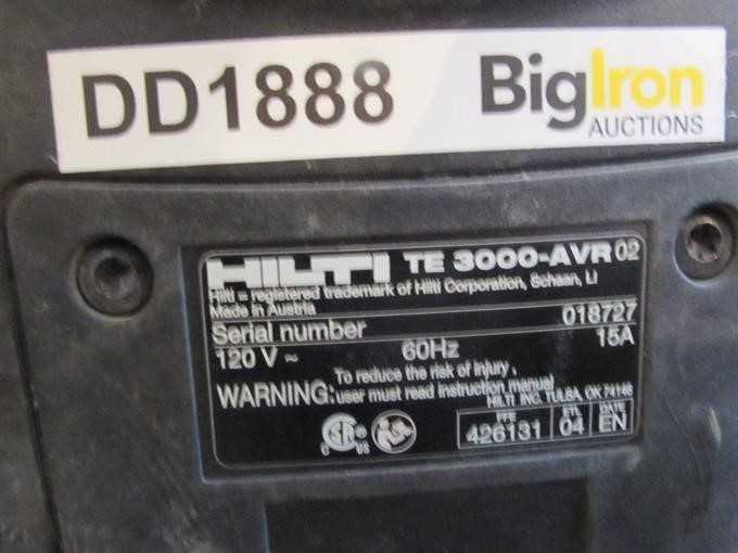hilti te 3000 avr parts diagram