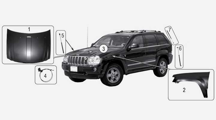 jeep cherokee body parts diagram