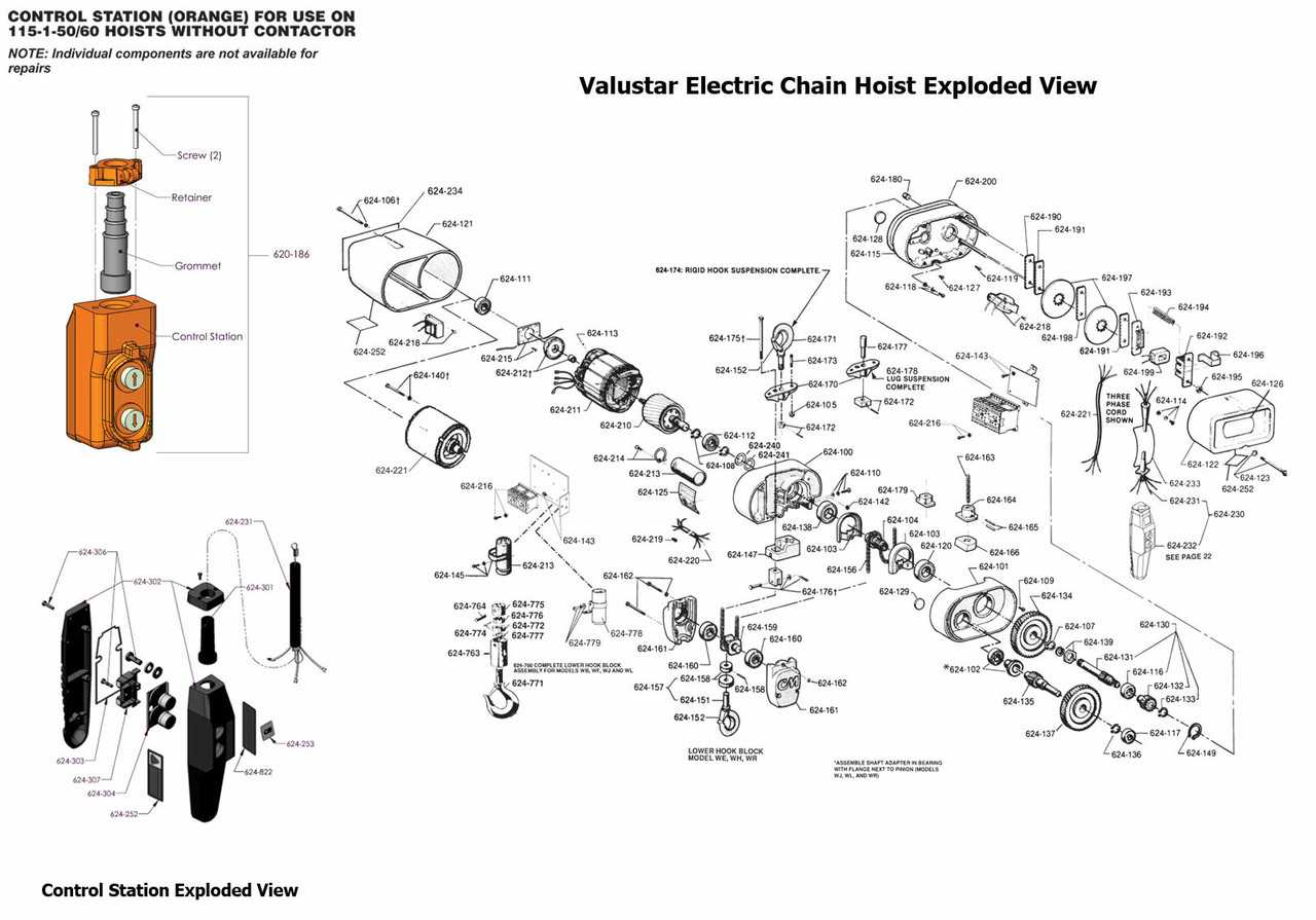 chain hoist parts diagram