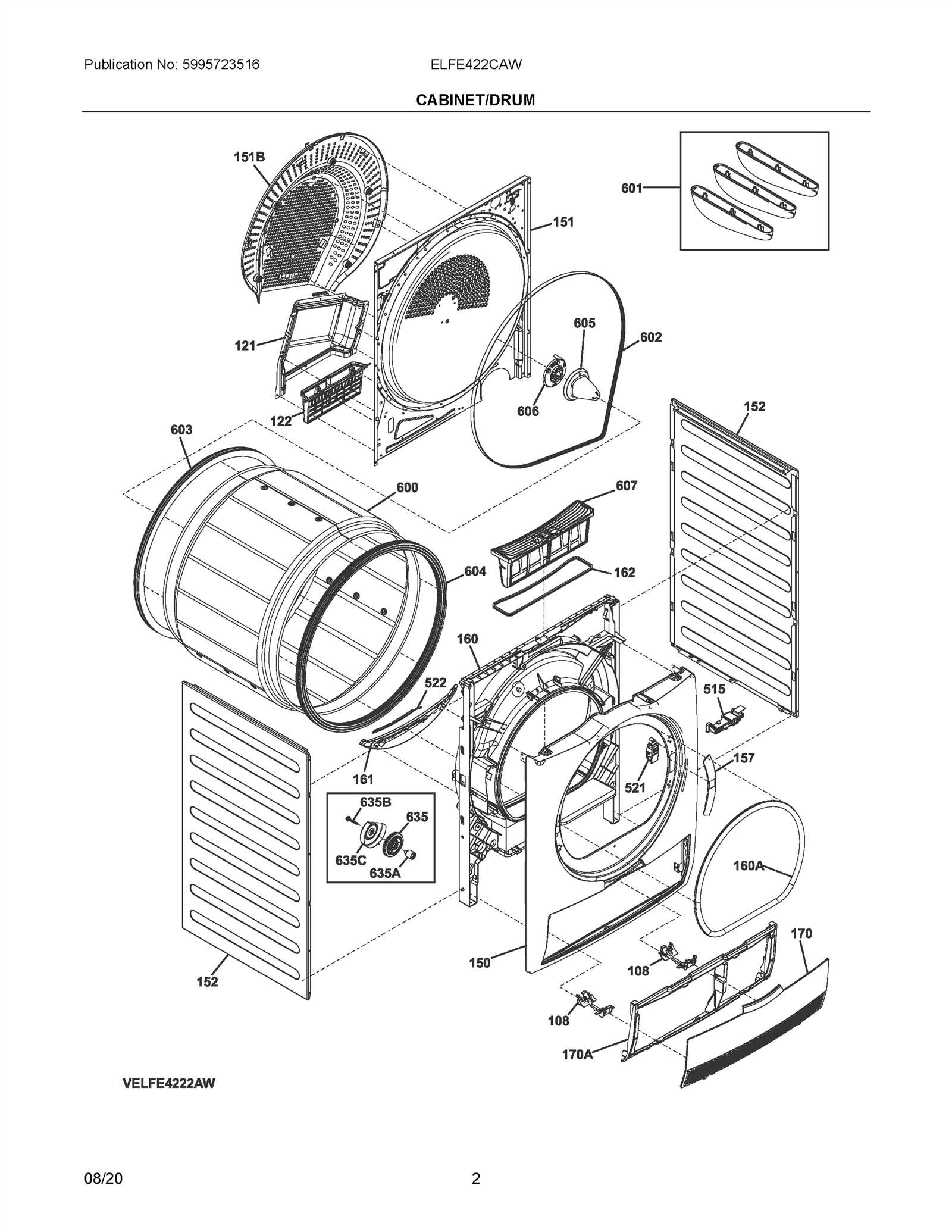 dryer parts diagram