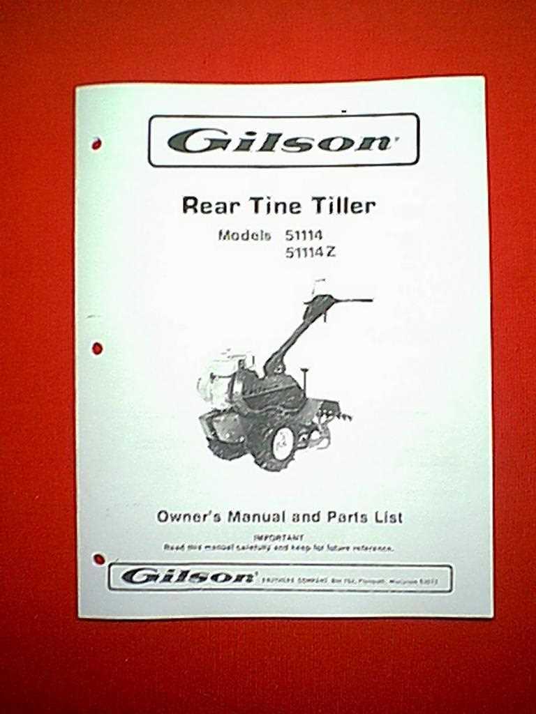 gilson 1580 tiller parts diagram