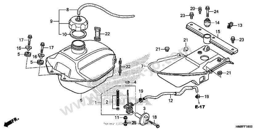 honda recon 250 parts diagram