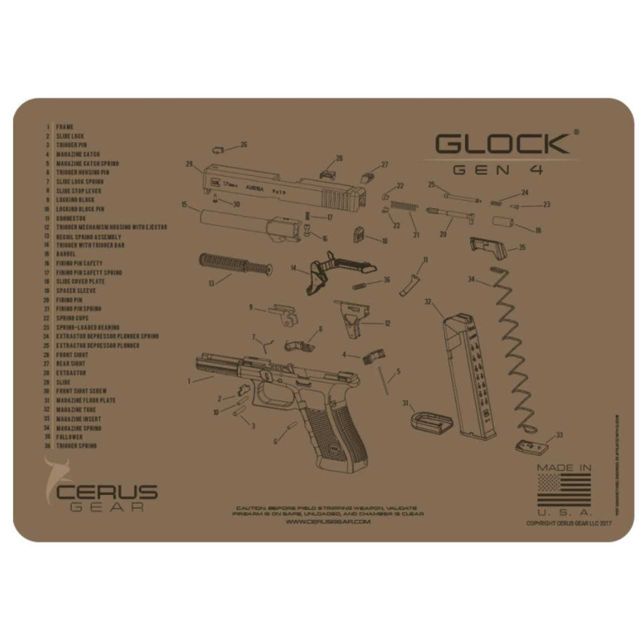 glock parts diagram gen 3