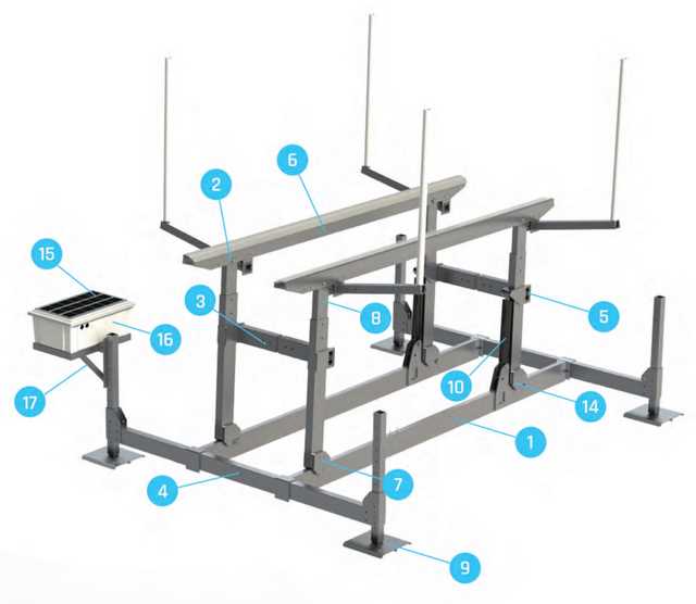 boat lift parts diagram