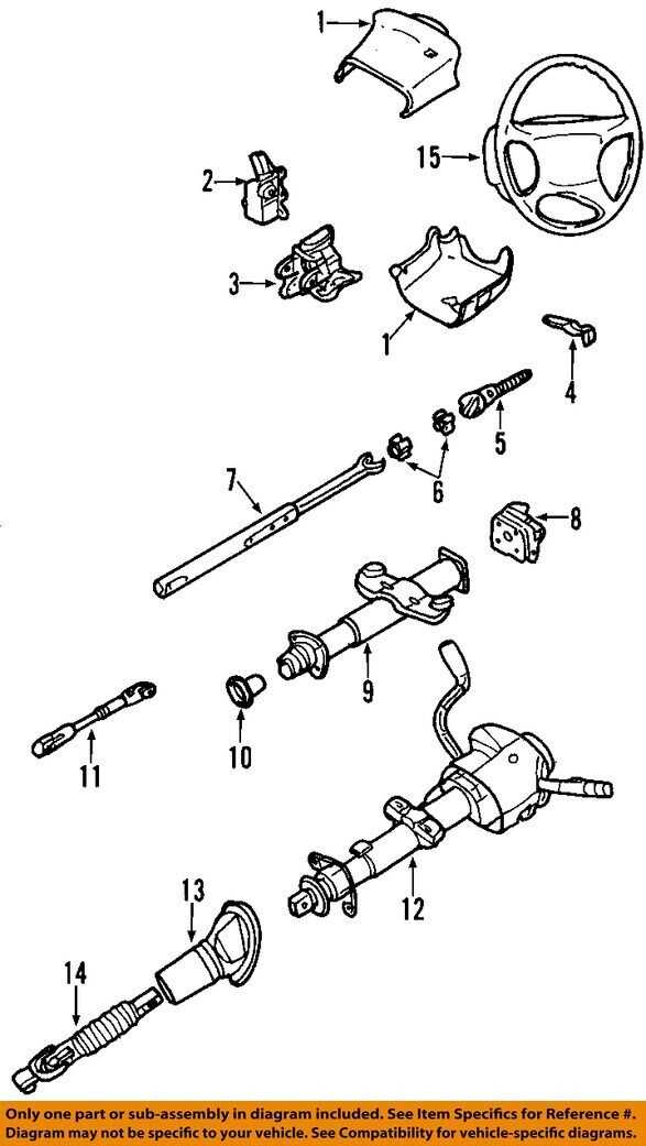 gm steering column parts diagram