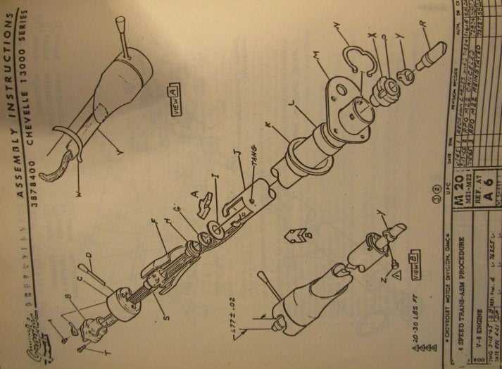 gm steering column parts diagram