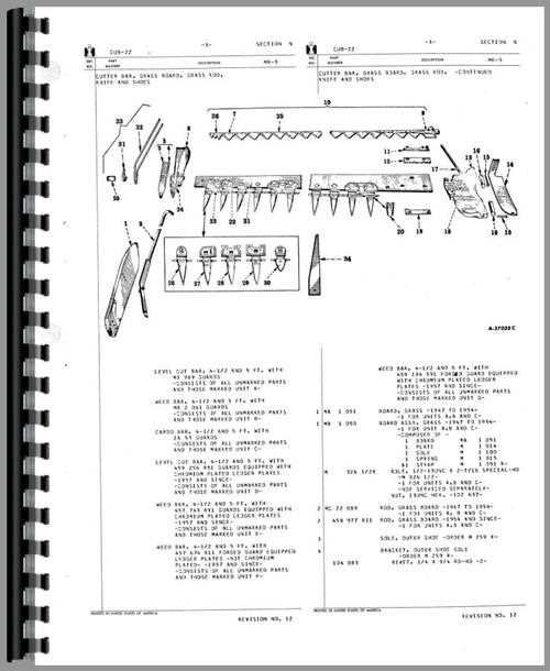 ih 1300 sickle mower parts diagram