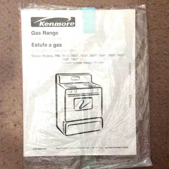 kenmore gas range model 790 parts diagram