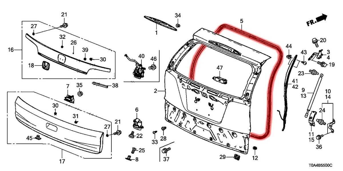 honda crv parts diagram