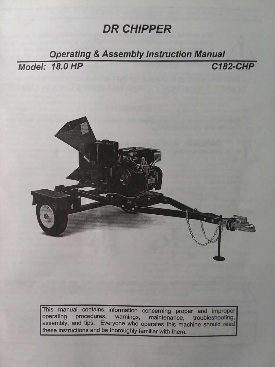 dr chipper parts diagram