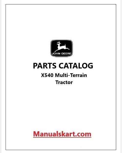 john deere x540 parts diagram