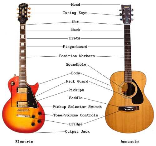 guitar parts diagram