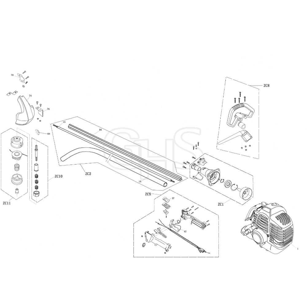 echo hedge trimmer parts diagram