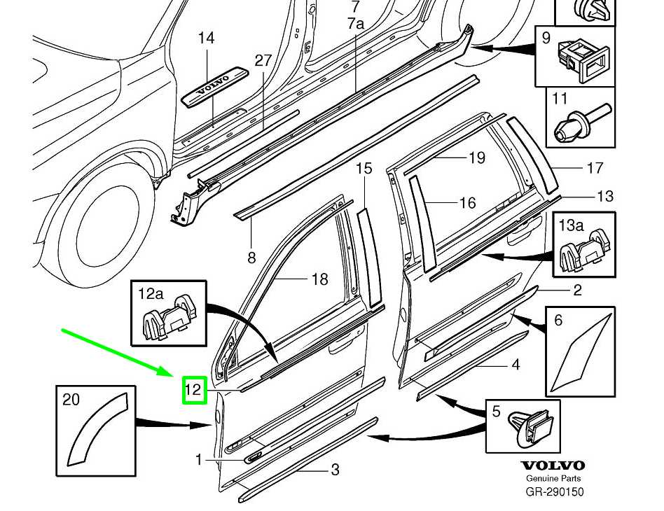 volvo xc90 parts diagram