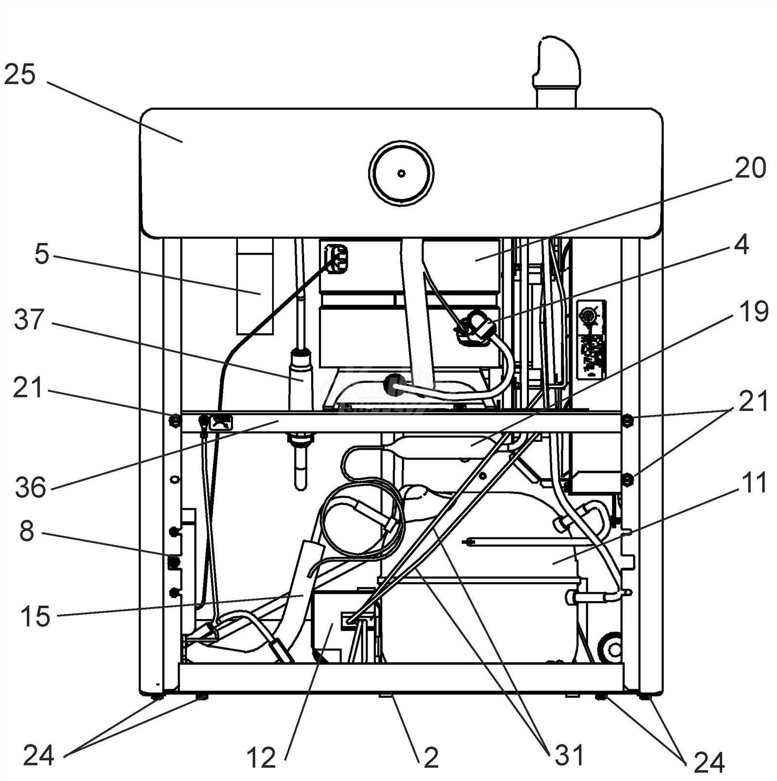 haws drinking fountain parts diagram