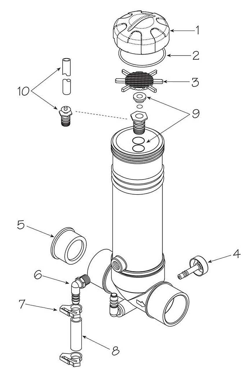 hayward chlorinator parts diagram