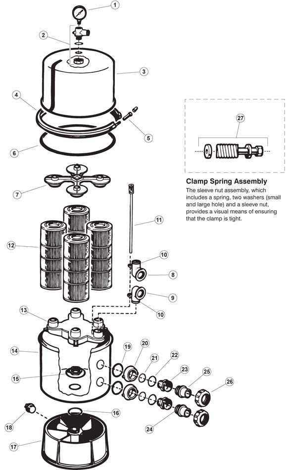 hayward filter parts diagram