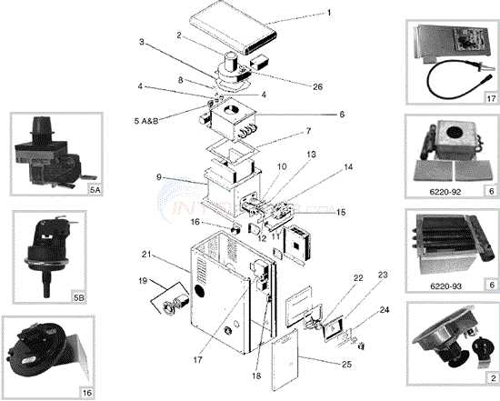 hayward heater parts diagram