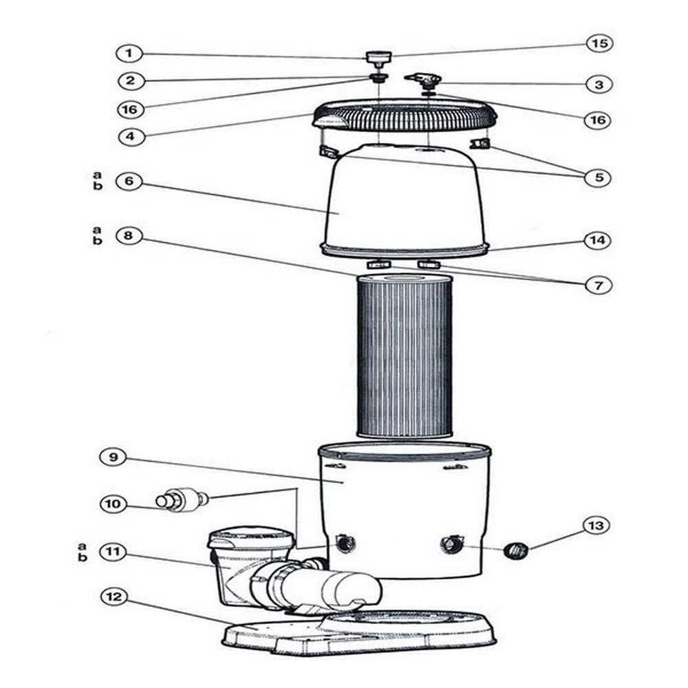 hayward pro series sand filter parts diagram