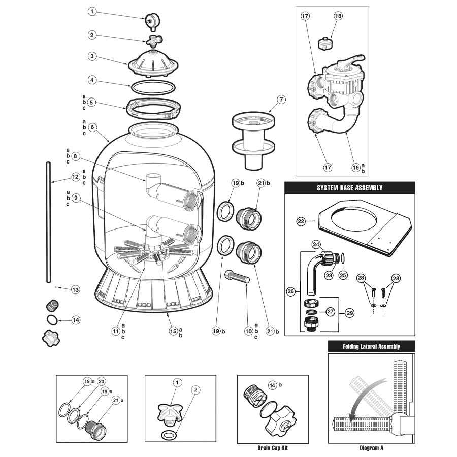 hayward sand filter parts diagram