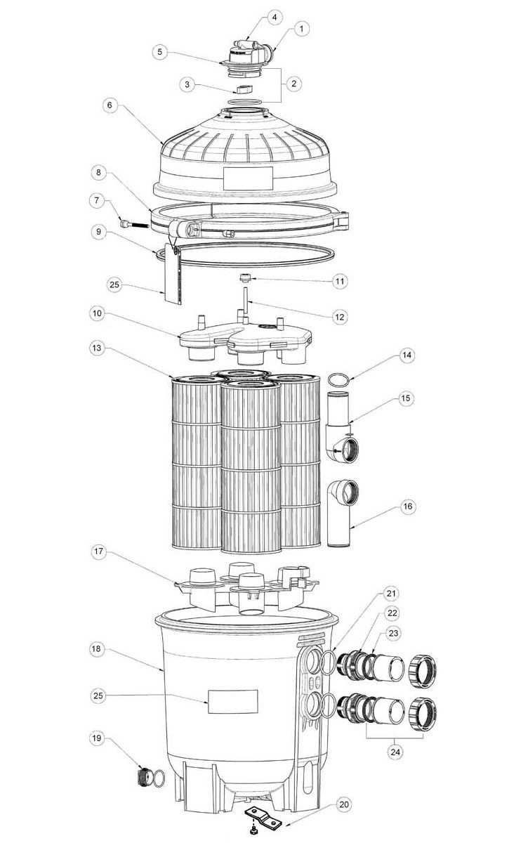 hayward sand filter parts diagram