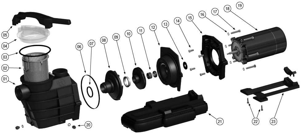 hayward super pump 2 parts diagram