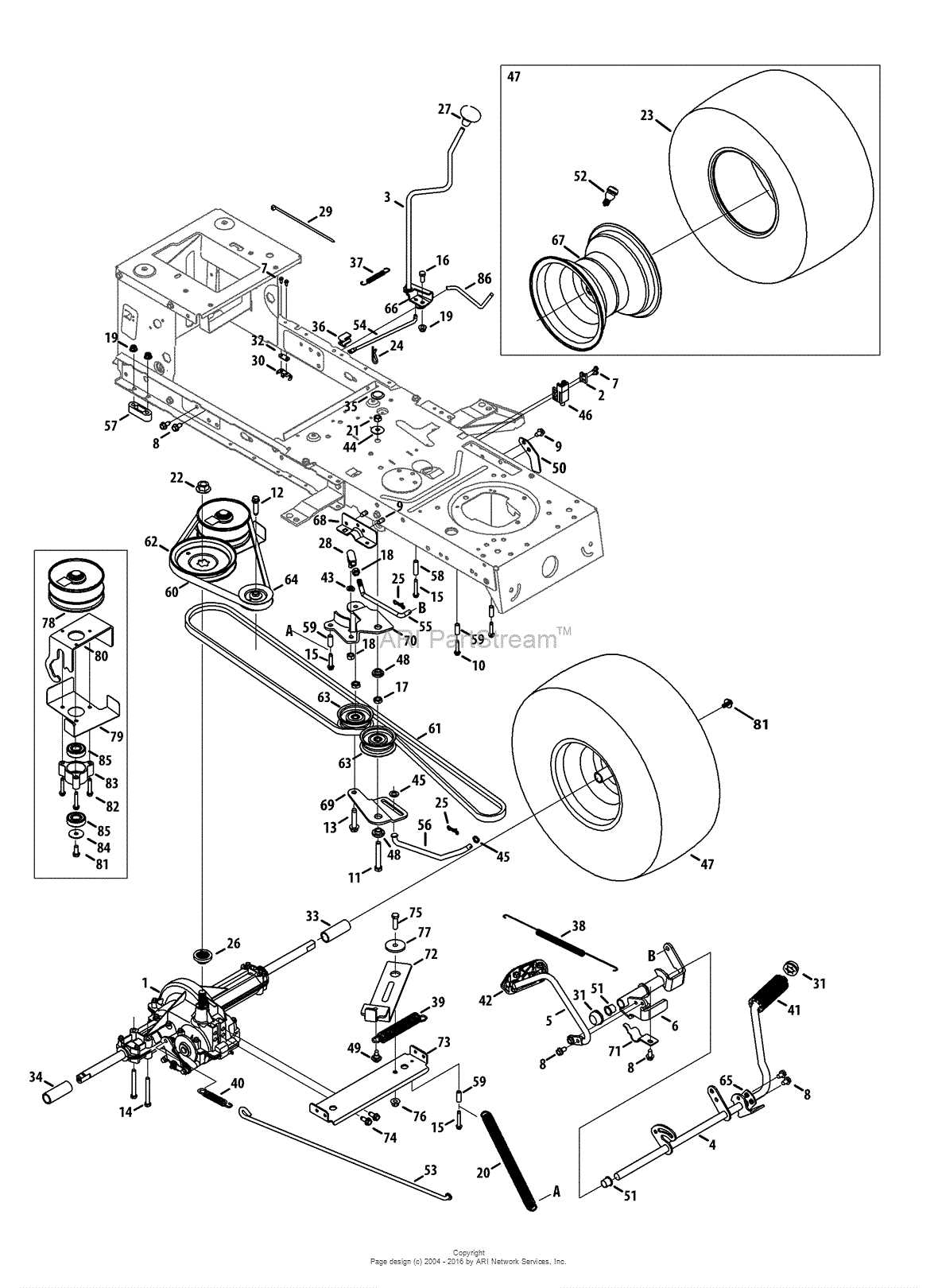 lt2000 craftsman parts diagram